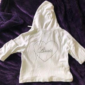 Victoria’s Secret zip up sweatshirt. Size small.